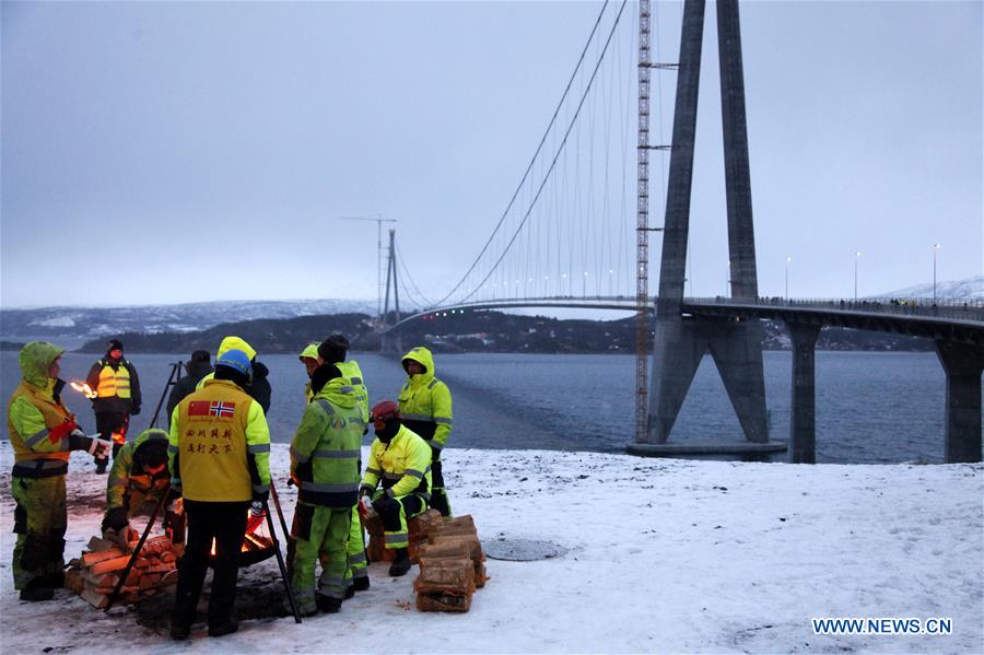 NORWAY-NARVIK-HALOGALAND BRIDGE-OPENING