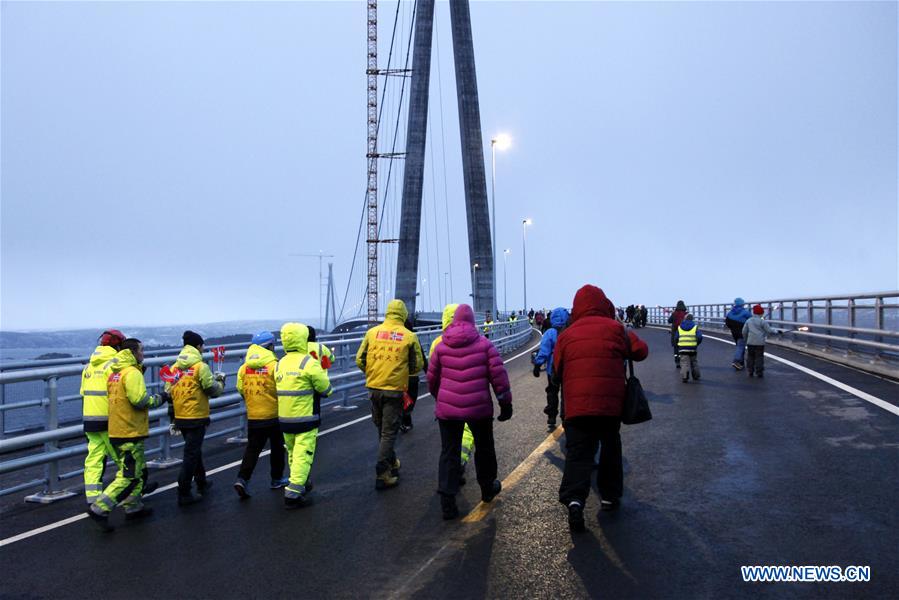 NORWAY-NARVIK-HALOGALAND BRIDGE-OPENING