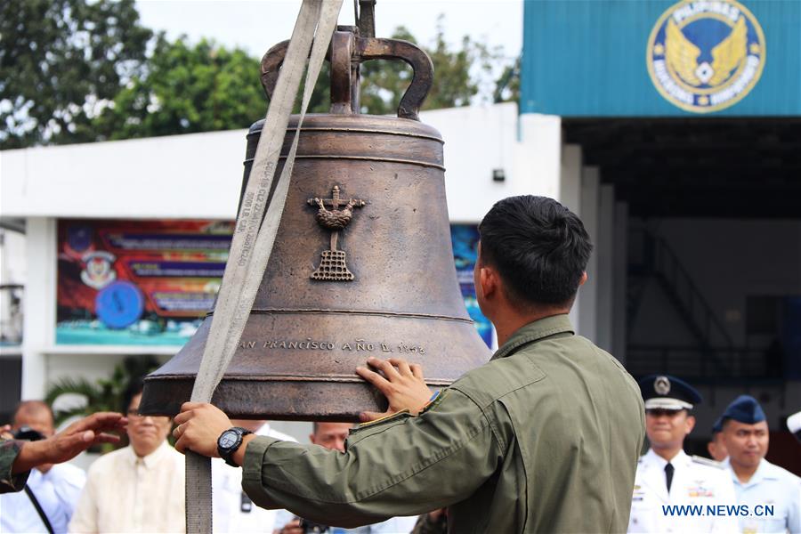 PHILIPPINES-MANILA-U.S.-CHURCH BELLS-RETURN
