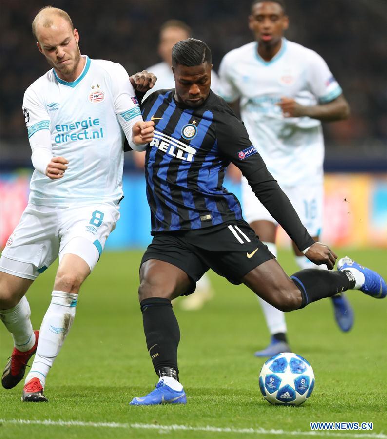 (SP)ITALY-MILAN-FOOTBALL-UEFA CHAMPIONS LEAGUE-INTER MILAN VS EINDHOVEN