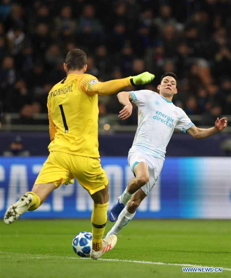 (SP)ITALY-MILAN-FOOTBALL-UEFA CHAMPIONS LEAGUE-INTER MILAN VS EINDHOVEN