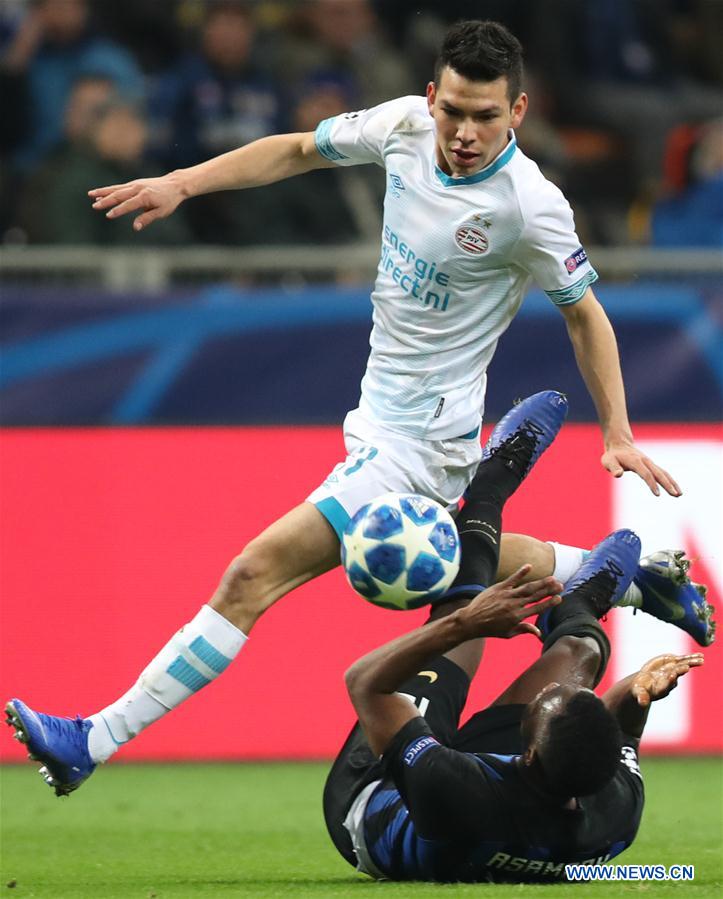 (SP)ITALY-MILAN-FOOTBALL-UEFA CHAMPIONS LEAGUE-INTER MILAN VS EINDHOVEN