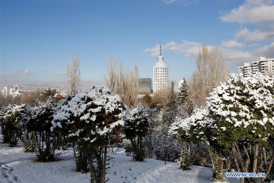TURKEY-ANKARA-WEATHER-SNOW