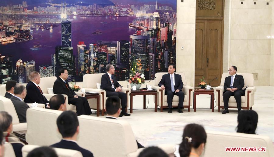 CHINA-BEIJING-WANG CHEN-DELEGATION FROM HONG KONG-MEETING (CN)