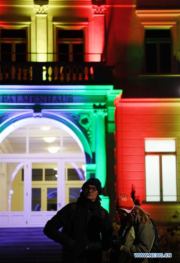 GERMANY-FRANKFURT-PALM GARDEN-WINTER LIGHTS SHOW