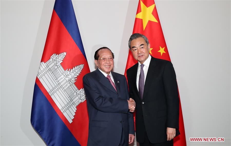 LAOS-CHINA-WANG YI-CAMBODIA-DEPUTY PM-MEETING