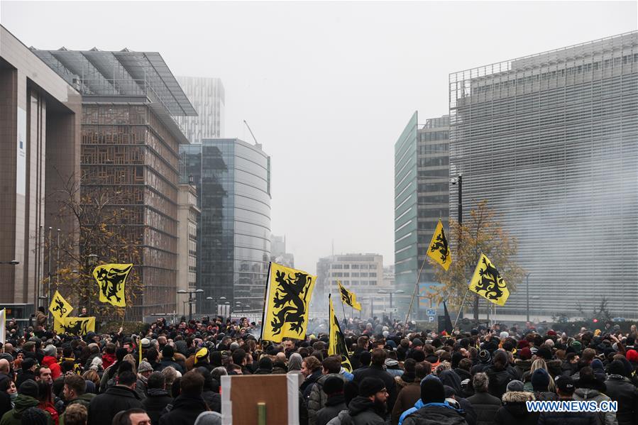 BELGIUM-BRUSSELS-ANTI-IMMIGRATION-RALLY-PROTEST