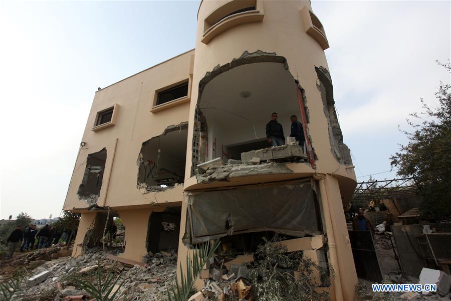 MIDEAST-TULKAREM-HOUSE-DESTROYED