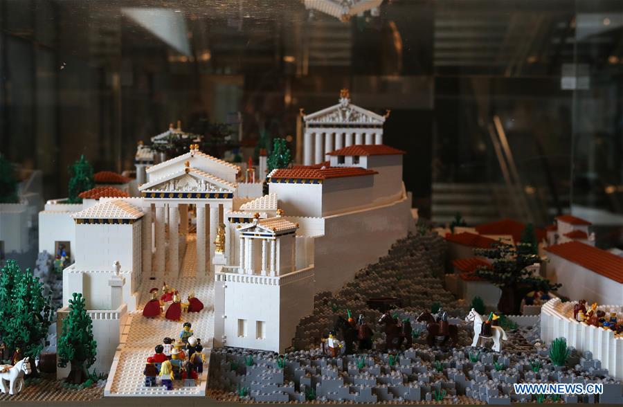 GREECE-ATHENS-ACROPOLIS MAQUETTE-LEGO