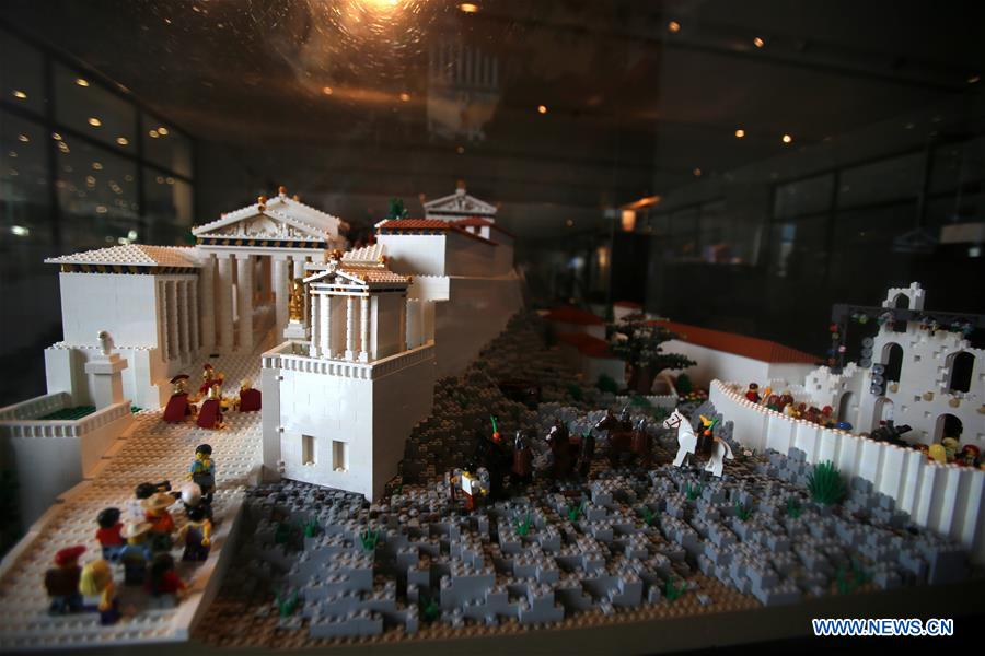 GREECE-ATHENS-ACROPOLIS MAQUETTE-LEGO
