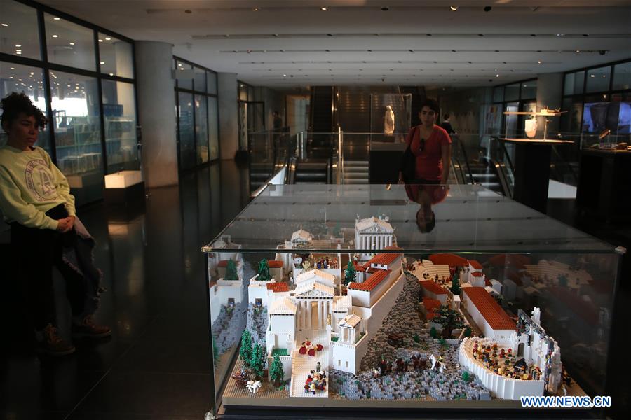 GREECE-ATHENS-ACROPOLIS MAQUETTE-LEGO