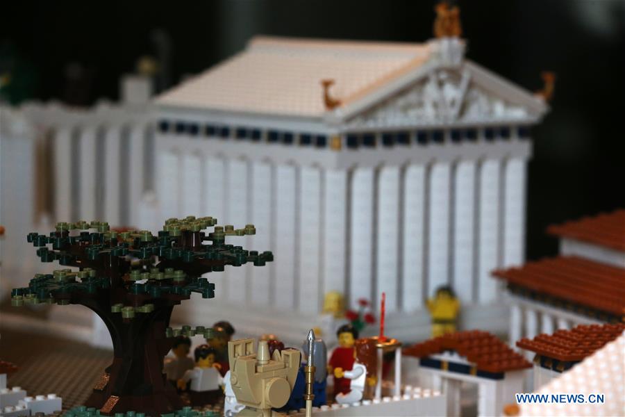 GREECE-ATHENS-ACROPOLIS MAQUETTE-LEGO