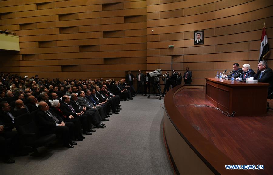 SYRIA-DAMASCUS-FM-CONFERENCE