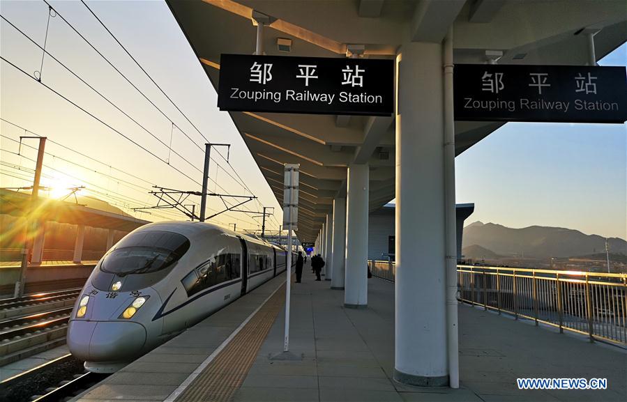 #CHINA-JINAN-QINGDAO HIGH-SPEED RAILWAY-TEST RUN (CN)