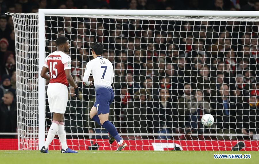 (SP)BRITAIN-LONDON-FOOTBALL-CARABAO CUP-ARSENAL VS TOTTENHAM HOTSPUR