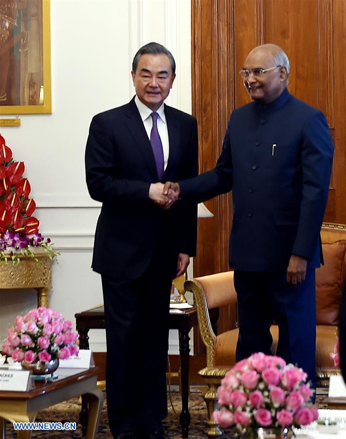 INDIA-NEW DELHI-PRESIDENT-CHINA-WANG YI-MEETING