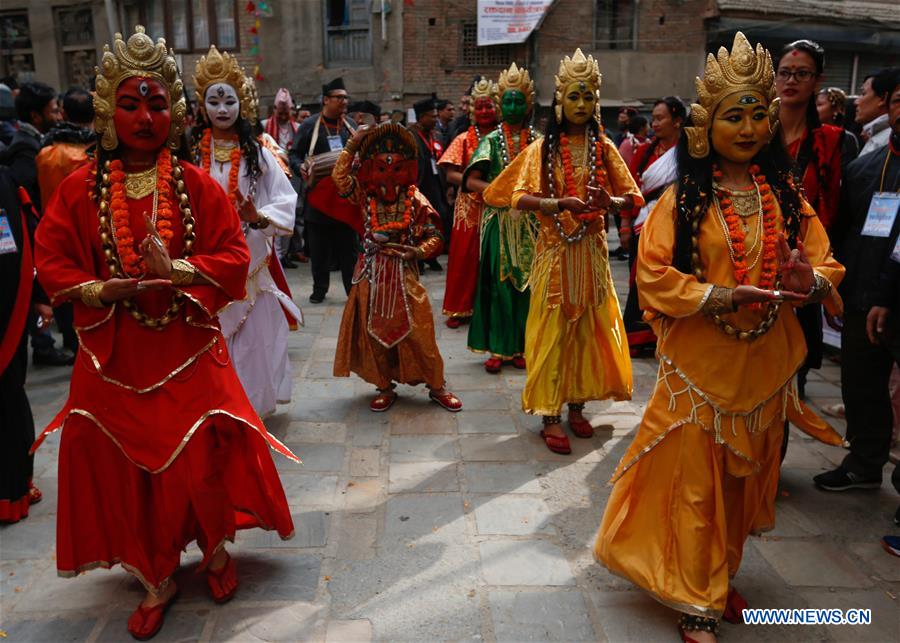 NEPAL-KATHMANDU-FESTIVAL-YOMARI PUNHI