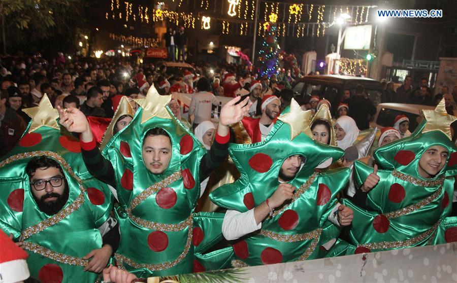 SYRIA-DAMASCUS-CHRISTMAS-CELEBRATION