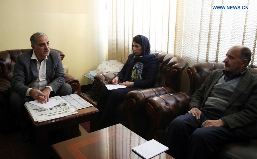 AFGHANISTAN-KABUL-NEWS AGENCY-CHIEF-INTERVIEW