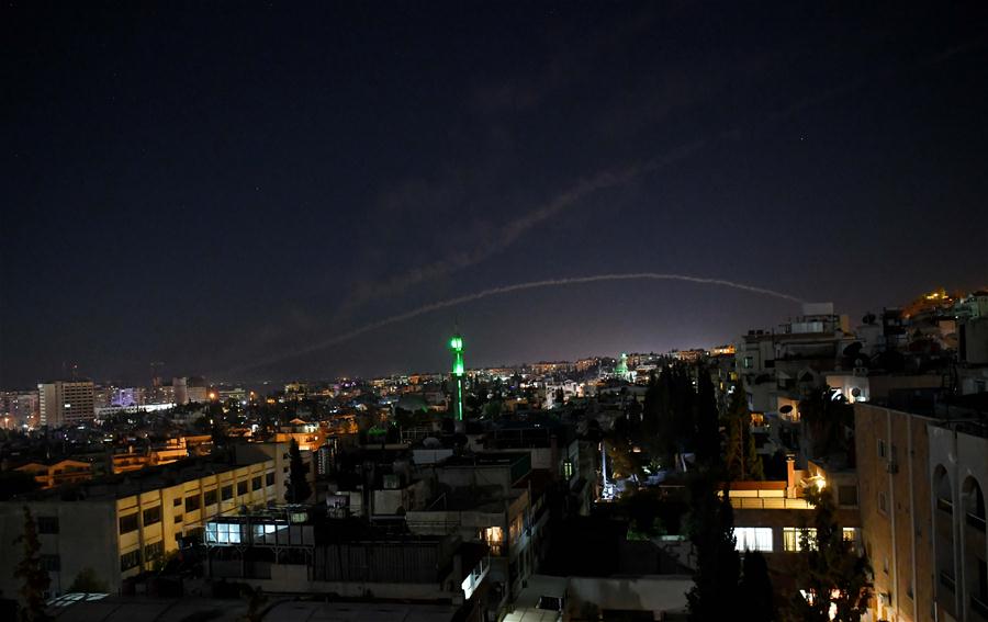 SYRIA-DAMASCUS-AIR DEFENSES-MISSILES-INTERCEPTION