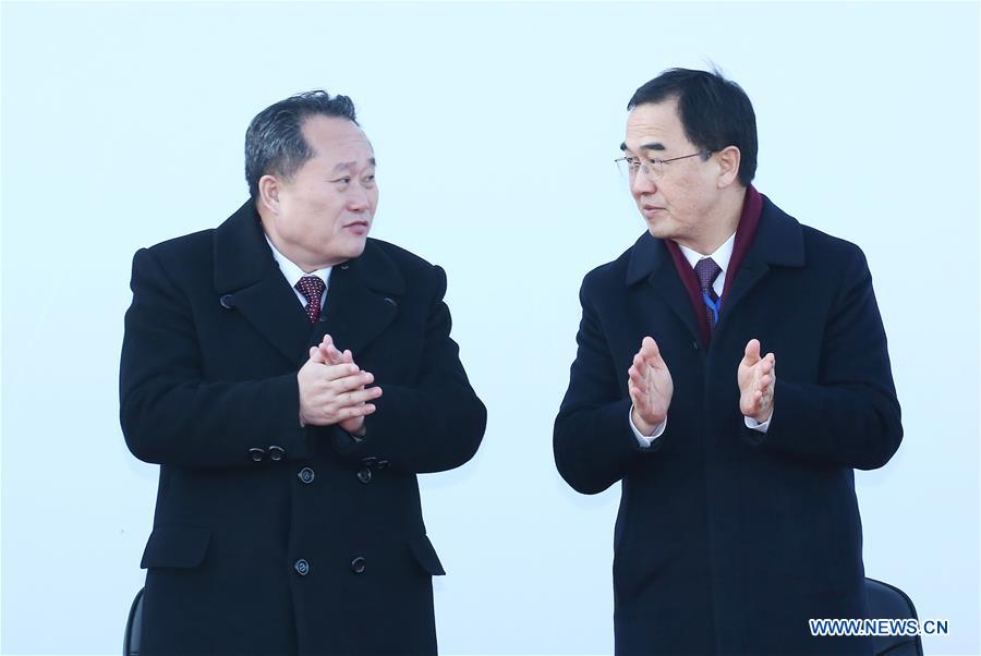 DPRK-KAESONG-RAIL-ROAD-CONNECTION-GROUNDBREAKING CEREMONY