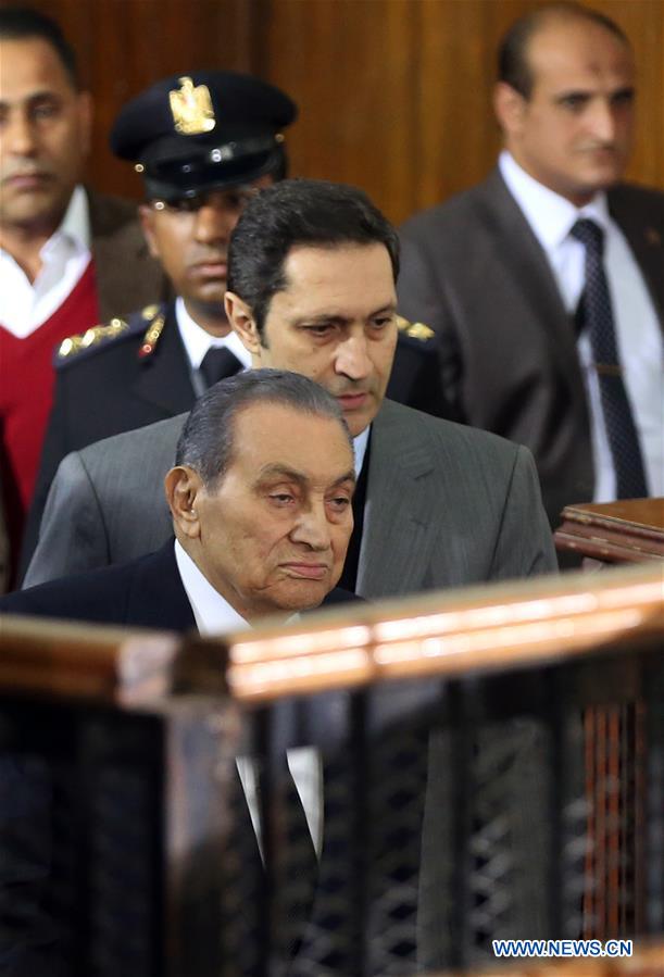 EGYPT-CAIRO-FORMER PRESIDENT MUBARAK-MORSI'S JAILBREAK-TESTIFYING