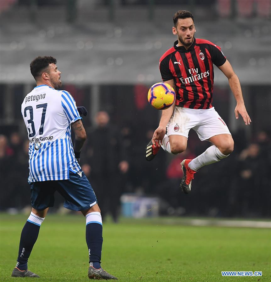 perle Dwelling margen Serie A: AC Milan beat Spal 2-1 - Xinhua | English.news.cn