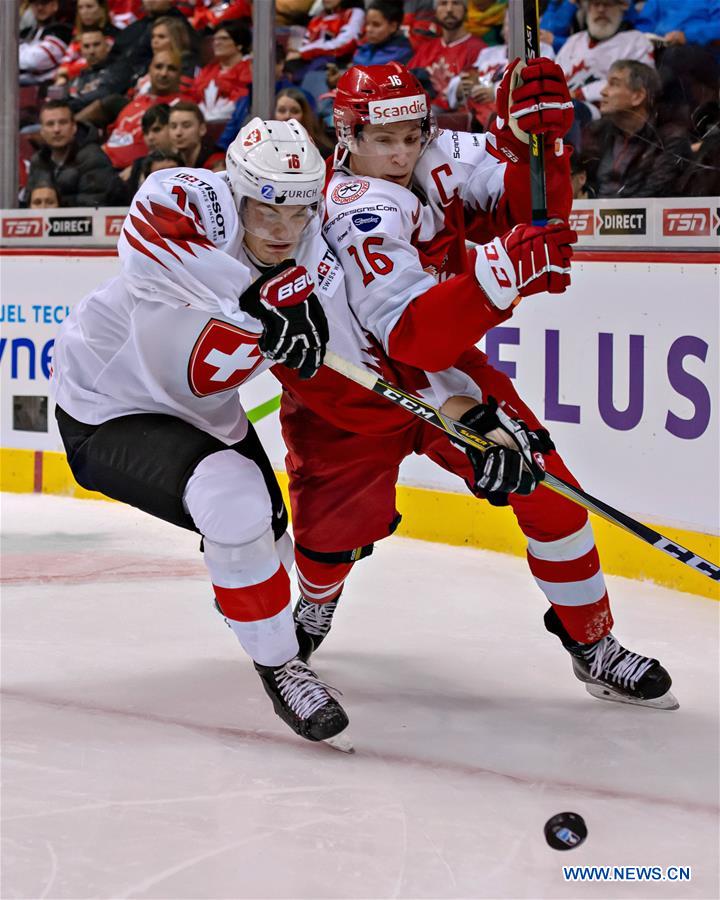(SP)CANADA-VANCOUVER-INTERNATIONAL-ICE HOCKEY-DENMARK VS SWITZERLAND