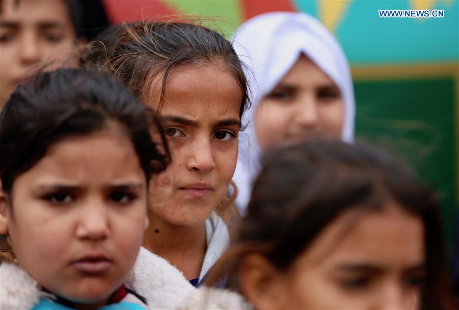 IRAQ-BAGHDAD-DISPLACED CHILDREN-MOBILE BUS SCHOOL