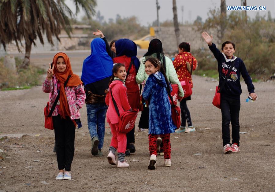IRAQ-BAGHDAD-DISPLACED CHILDREN-MOBILE BUS SCHOOL