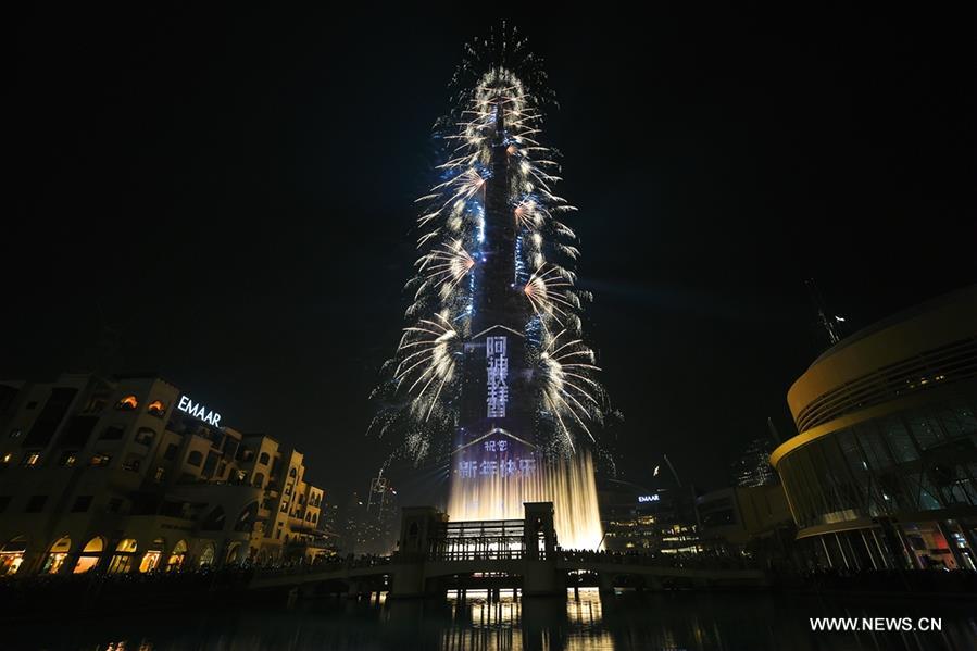 UAE-DUBAI-BURJ KHALIFA-NEW YEAR CELEBRATION