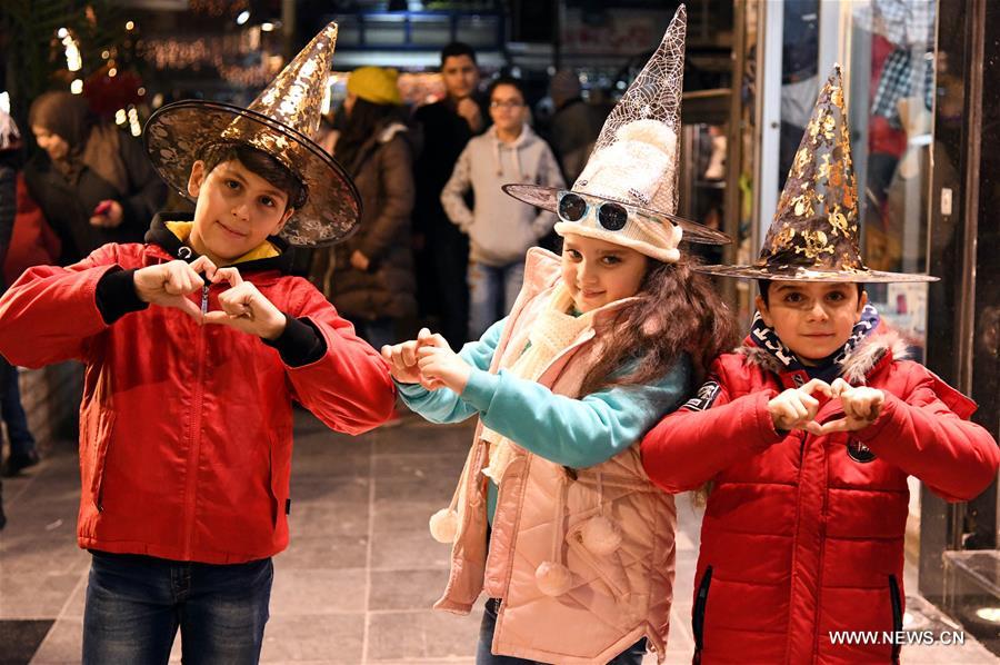 SYRIA-DAMASCUS-NEW YEAR CELEBRATION