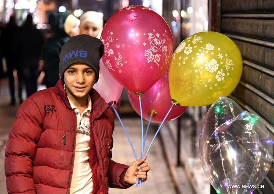 SYRIA-DAMASCUS-NEW YEAR CELEBRATION