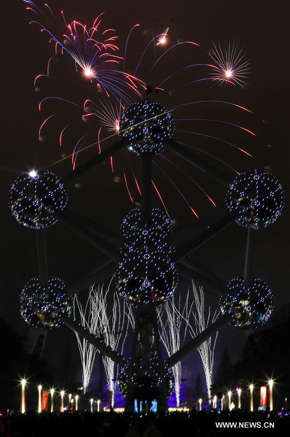 BELGIUM-BRUSSELS-ATOMIUM-NEW YEAR