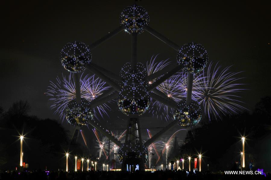 BELGIUM-BRUSSELS-ATOMIUM-NEW YEAR
