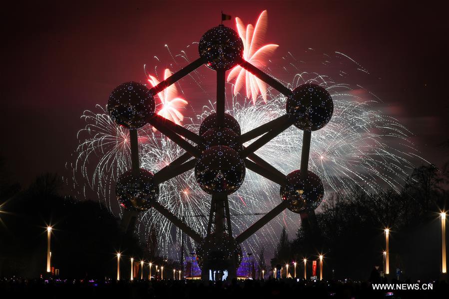 BELGIUM-BRUSSELS-ATOMIUM-NEW YEAR