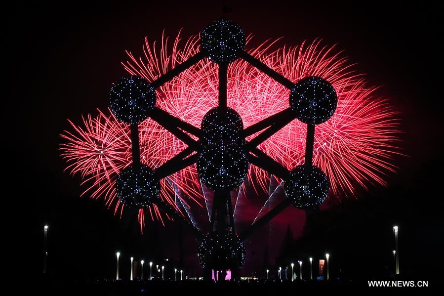 BELGIUM-BRUSSELS-ATOMIUM-NEW YEAR