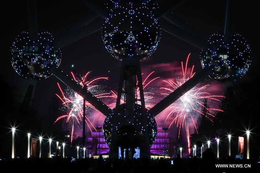 BELGIUM-BRUSSELS-ATOMIUM-NEW YEAR