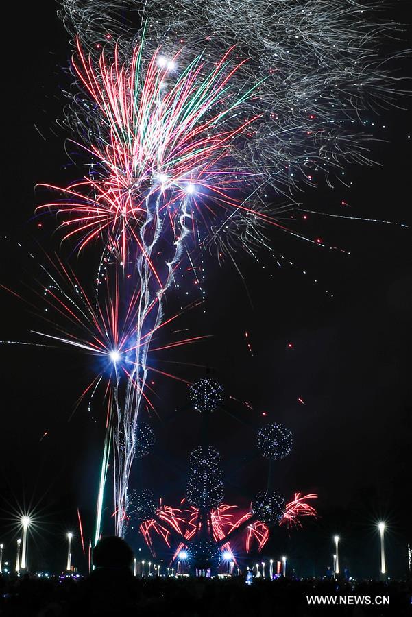 BELGIUM-BRUSSELS-ATOMIUM-NEW YEAR