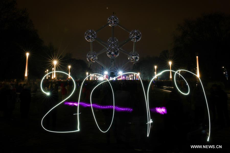 BELGIUM-BRUSSELS-ATOMIUM-NEW YEAR
