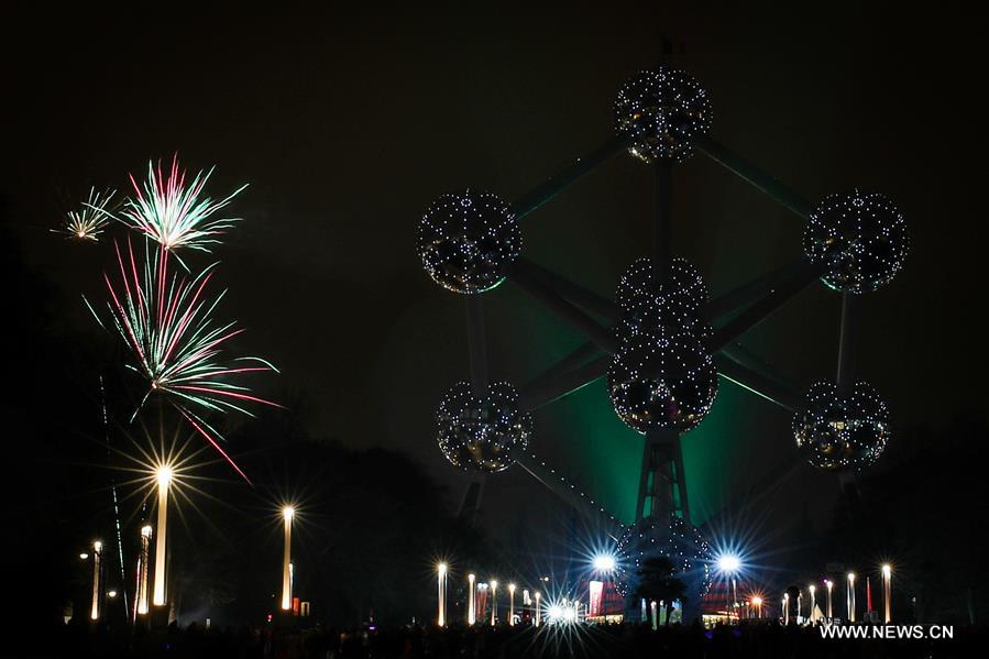 BELGIUM-BRUSSELS-ATOMIUM-NEW YEAR