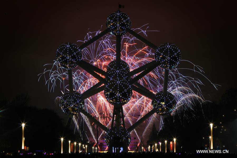 BELGIUM-BRUSSELS-ATOMIUM-NEW YEAR