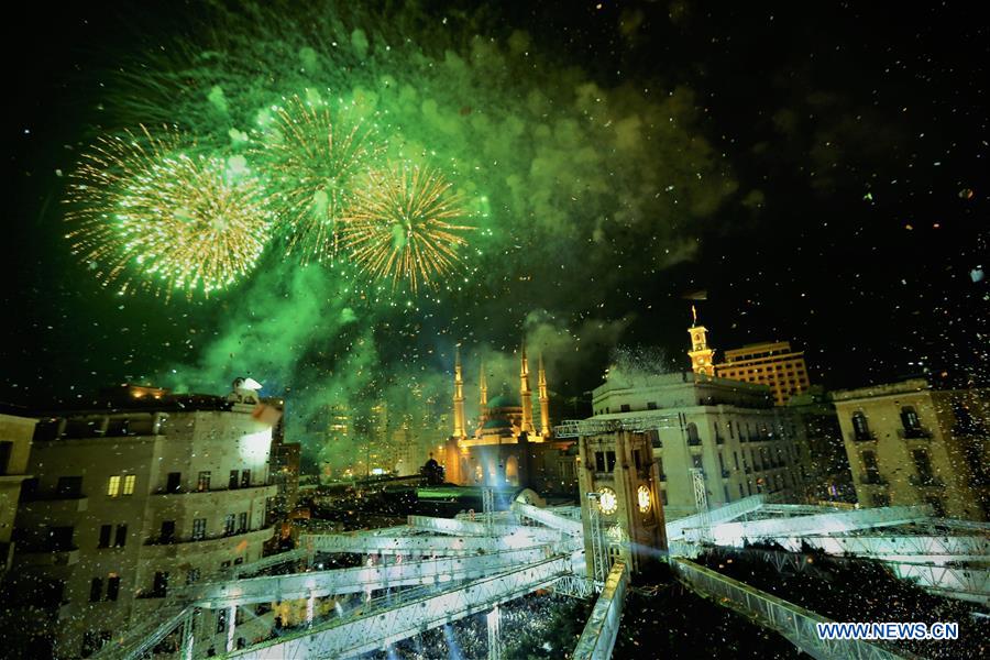 LEBANON-BEIRUT-NEW YEAR-CELEBRATION