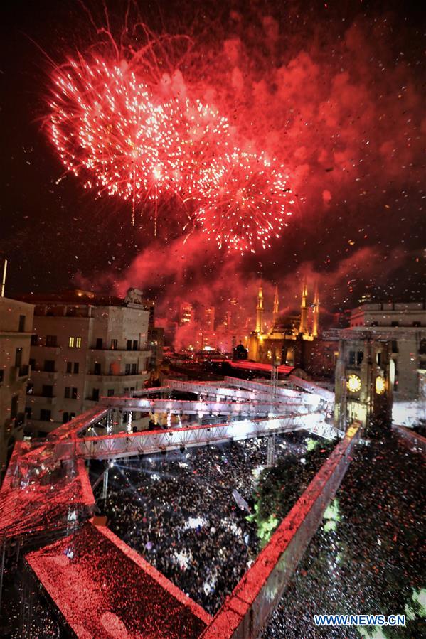 LEBANON-BEIRUT-NEW YEAR-CELEBRATION