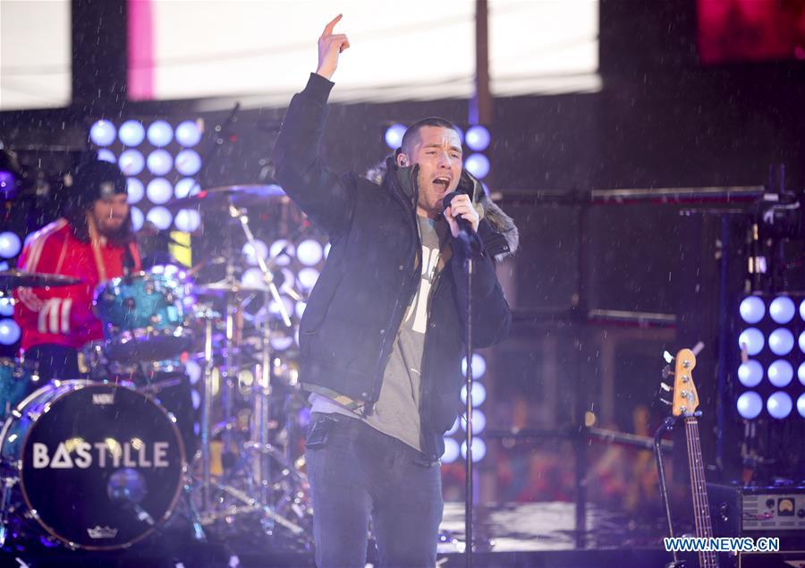 U.S.-NEW YORK-TIMES SQUARE-NEW YEAR CELEBRATION