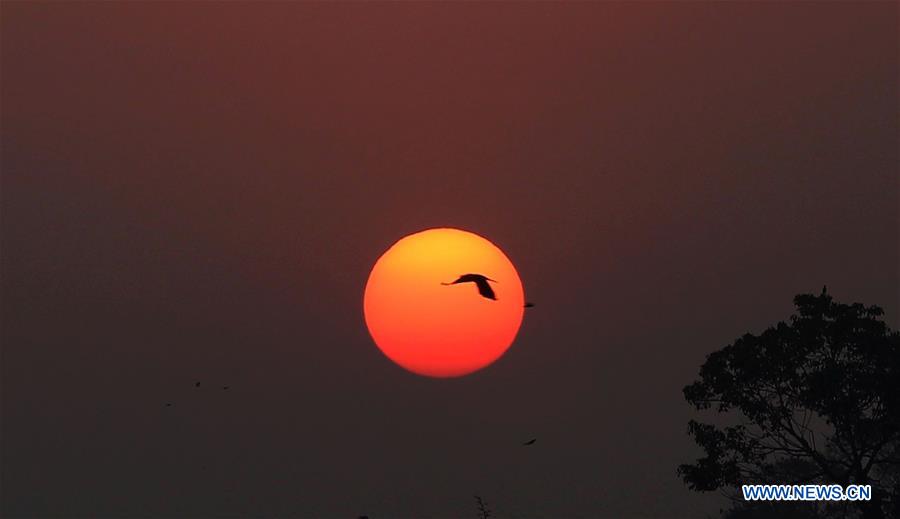 NEPAL-KATHMANDU-NEW YEAR-SUNRISE