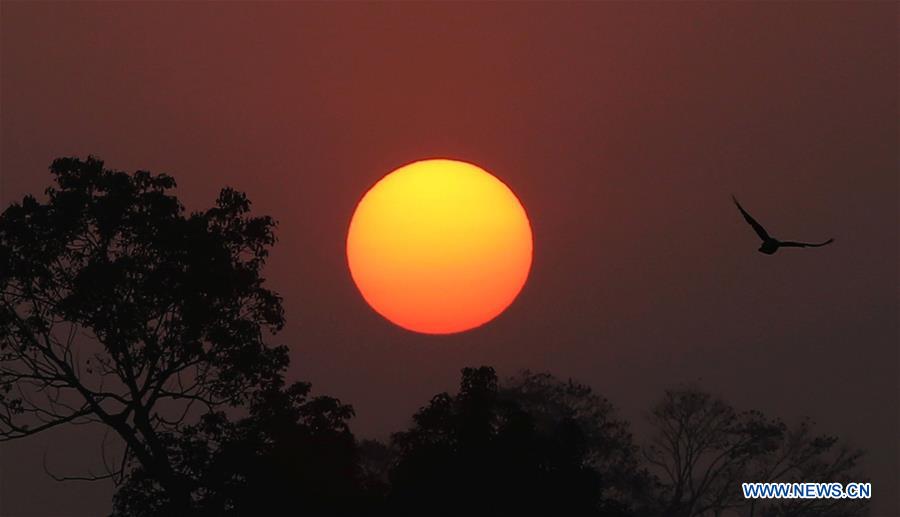 NEPAL-KATHMANDU-NEW YEAR-SUNRISE