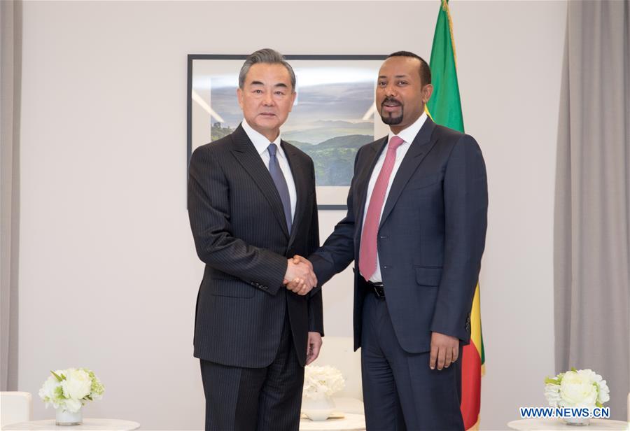 ETHIOPIA-ADDIS ABABA-PM-CHINA-WANG YI-MEETING