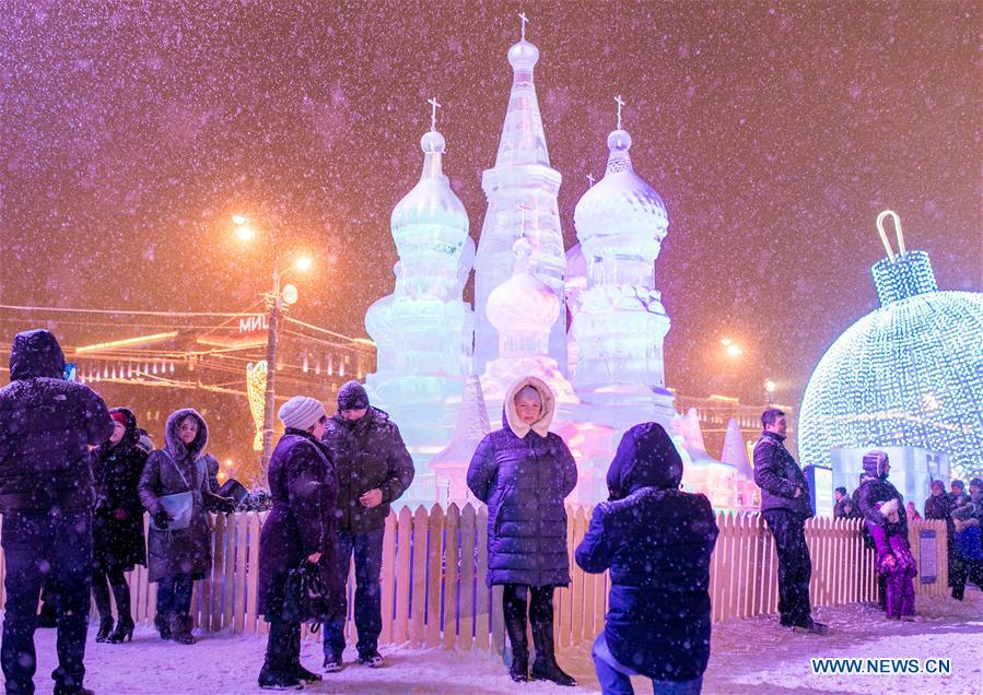RUSSIA-MOSCOW-ICE FESTIVAL