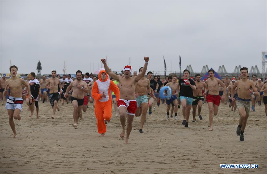 BELGIUM-OSTEND-NEW YEAR'S DIVE